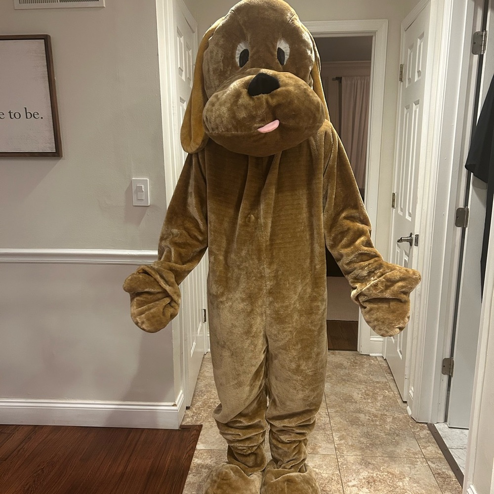 Brown dog costume/mascot